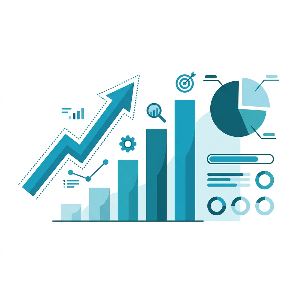 Illustration of outbound performance benchmarks and analytics
