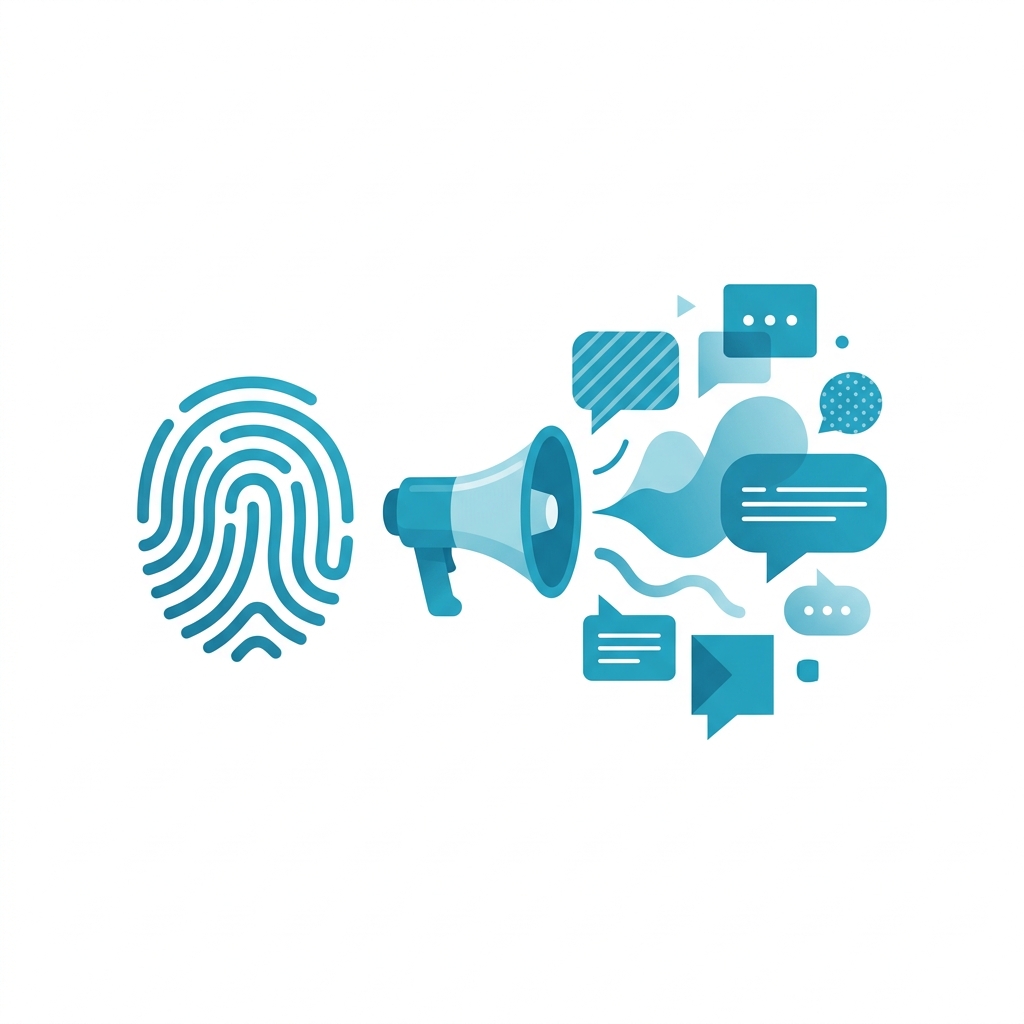 Illustration of brand voice and messaging differentiation